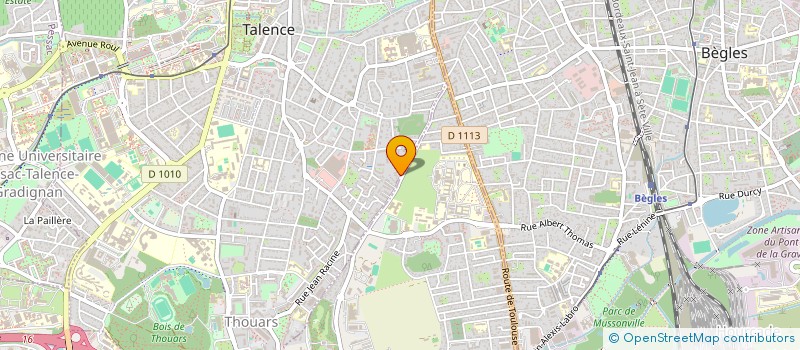 localisation de l'entreprise MONSIEUR NICOLAS VIDAL  TALENCE