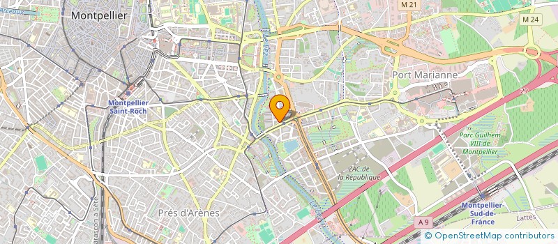 localisation de l'entreprise MONSIEUR NICOLAS VIDEAU  MONTPELLIER