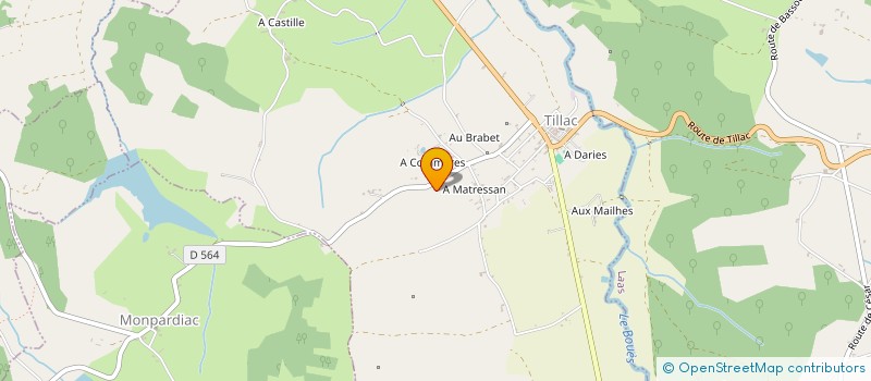 localisation de l'entreprise MONSIEUR NICOLAS VIGNAU  LAGUIAN-MAZOUS