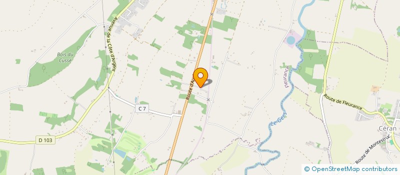 localisation de l'entreprise MONSIEUR NICOLAS VIGNAUX  FLEURANCE