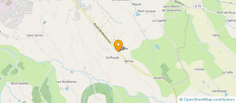 localisation de l'entreprise MONSIEUR NICOLAS VILFRIDE  CAUSSADE