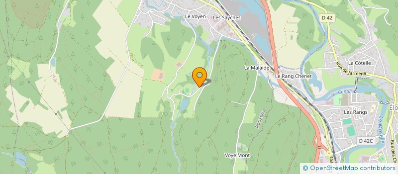 localisation de l'entreprise MONSIEUR NICOLAS VILLEMIN  POUXEUX