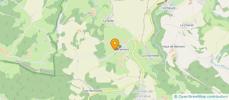 localisation de l'entreprise MONSIEUR NICOLAS VILLEMIN  ARRENTES-DE-CORCIEUX