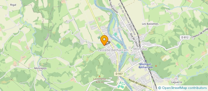 localisation de l'entreprise MONSIEUR NICOLAS VILMARD  LESTELLE-BETHARRAM