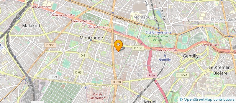 localisation de l'entreprise MONSIEUR NICOLAS VILOTEAU  MONTROUGE