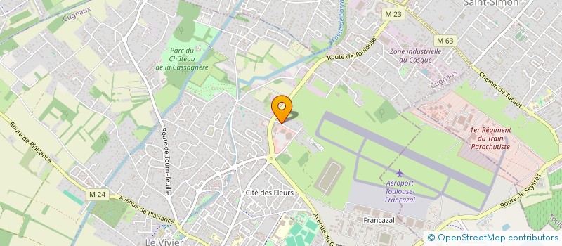 localisation de l'entreprise MONSIEUR NICOLAS VINCENT  CUGNAUX