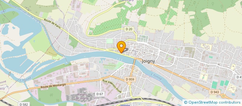 localisation de l'entreprise MONSIEUR NICOLAS VINEY  JOIGNY