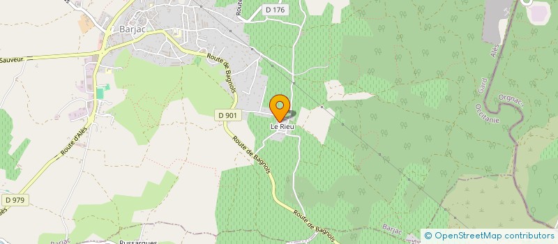 localisation de l'entreprise MONSIEUR NICOLAS VIOUGEAS à BARJAC
