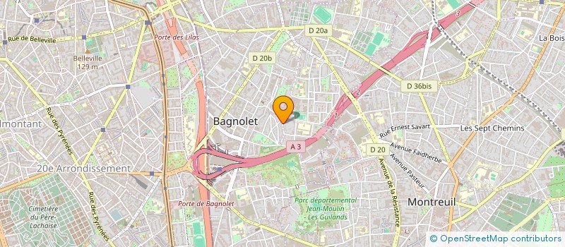 localisation de l'entreprise MONSIEUR NICOLAS VOGEL à BAGNOLET