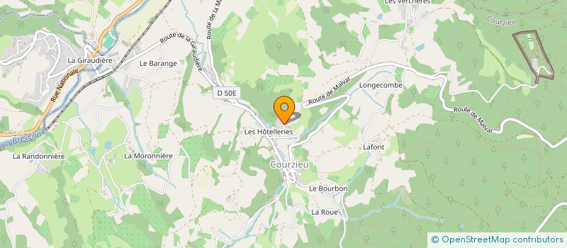 localisation de l'entreprise MONSIEUR NICOLAS VOUTAZ à COURZIEU