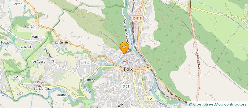 localisation de l'entreprise MONSIEUR NICOLAS VRADILOF à FOIX