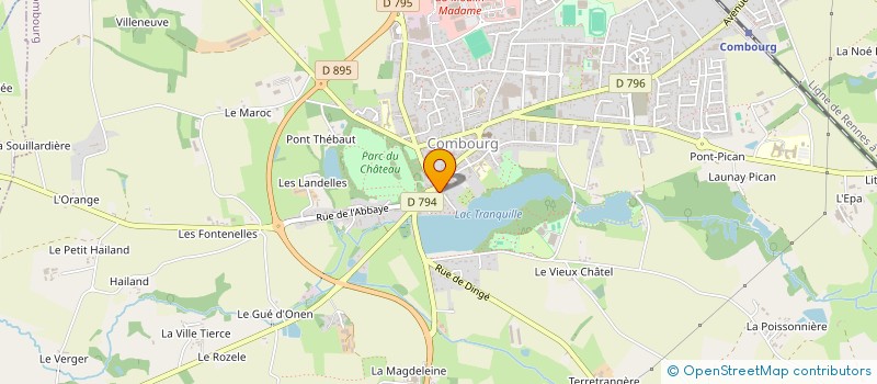 localisation de l'entreprise MONSIEUR NICOLAS WARNET  COMBOURG