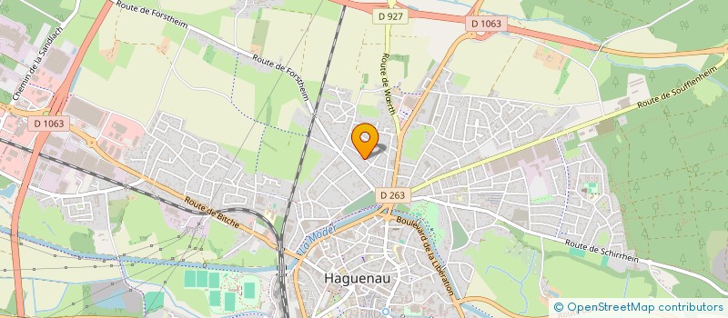 localisation de l'entreprise MONSIEUR NICOLAS WEISS  HAGUENAU