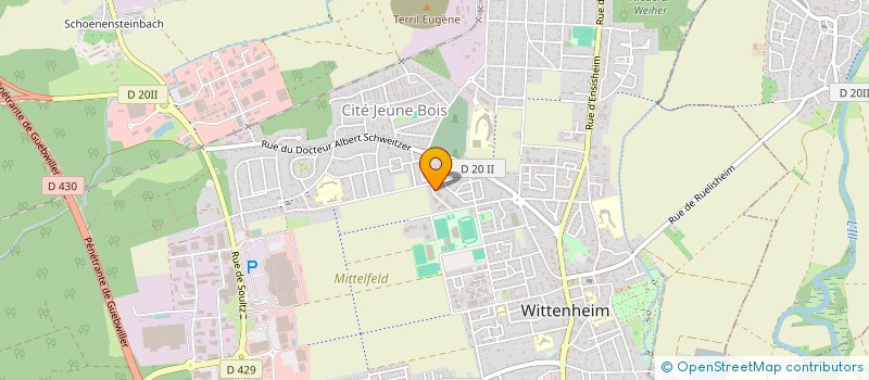 localisation de l'entreprise MONSIEUR NICOLAS WELCKLEN  WITTENHEIM