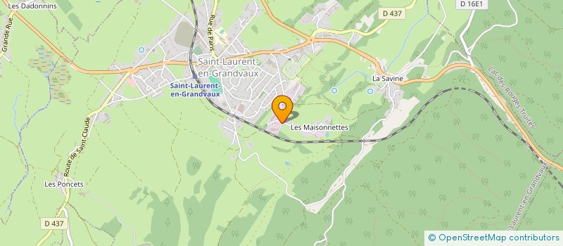 localisation de l'entreprise MONSIEUR NICOLAS WICKY  SAINT-LAURENT-EN-GRANDVAUX