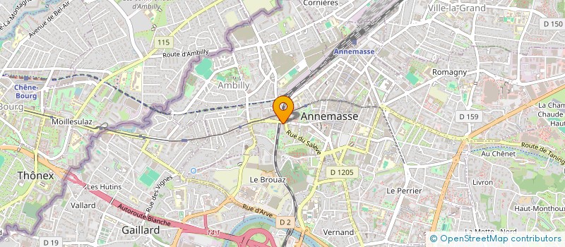 localisation de l'entreprise MONSIEUR NICOLAS WILDE  ANNEMASSE