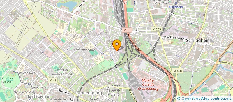 localisation de l'entreprise MONSIEUR NICOLAS WOLF  STRASBOURG