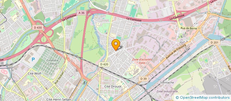 localisation de l'entreprise MONSIEUR NICOLAS WOLFF  ILLZACH