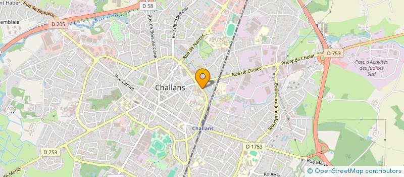 localisation de l'entreprise MONSIEUR NICOLAS-XAVIER PERCHEMIN à CHALLANS