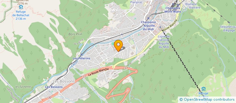 localisation de l'entreprise MONSIEUR NICOLAS YERLY  CHAMONIX-MONT-BLANC