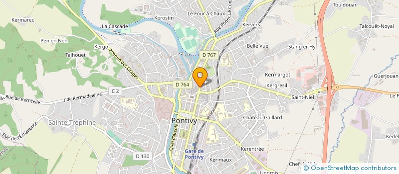 localisation de l'entreprise MONSIEUR NICOLAS YOUF  PONTIVY