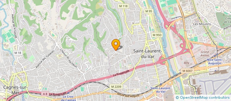 localisation de l'entreprise MONSIEUR NICOLAS ZAGO  SAINT-LAURENT-DU-VAR