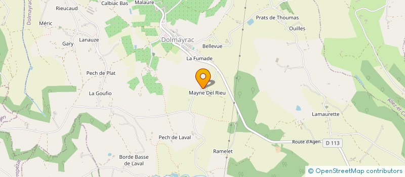 localisation de l'entreprise MONSIEUR NICOLAS ZIMOLO  DOLMAYRAC