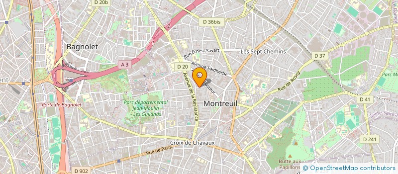 localisation de l'entreprise MONSIEUR NICOLAS ZINOVIEFF à MONTREUIL