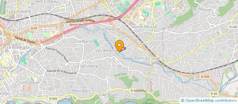 localisation de l'entreprise MONSIEUR NICOLAS ZMINKA  TOULON