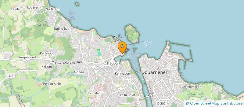 localisation de l'entreprise MONSIEUR NICOLE CHORLAY à DOUARNENEZ