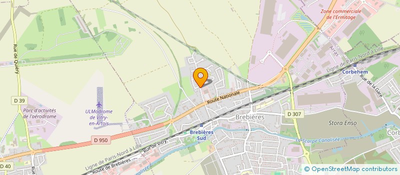 localisation de l'entreprise MONSIEUR NICOLINO CICORIA  BREBIERES