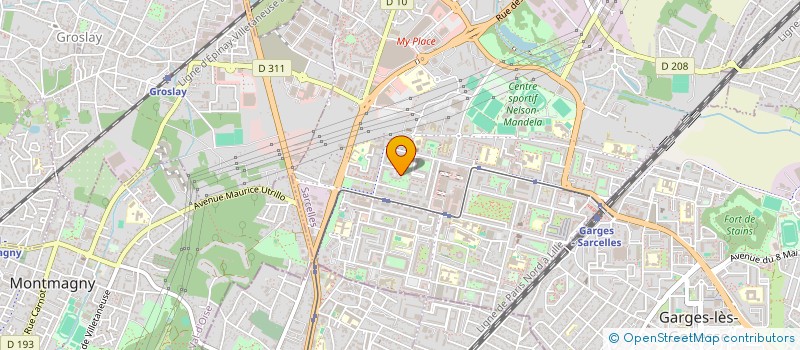 localisation de l'entreprise MONSIEUR NICU CATALIN BRATILOVEANU à SARCELLES