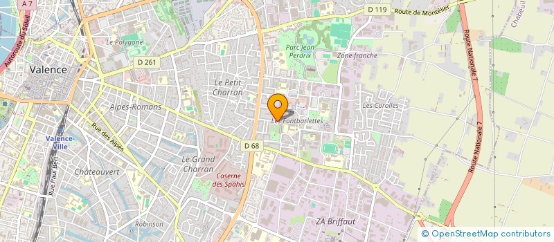 localisation de l'entreprise MONSIEUR NIDHAL CHAOUALI  VALENCE