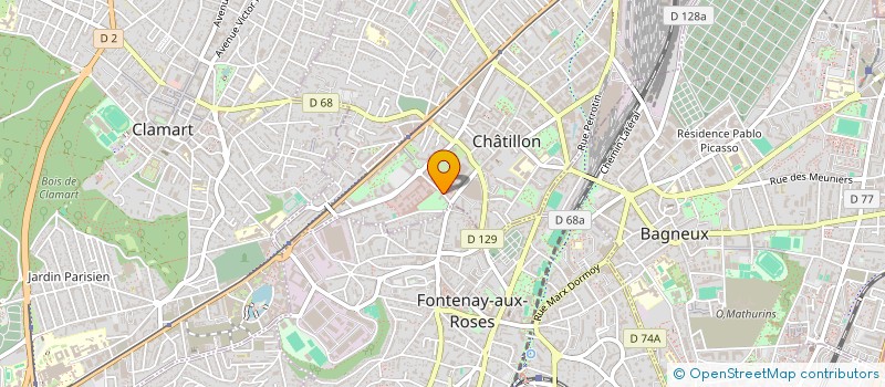 localisation de l'entreprise MONSIEUR NIDHAL HAMDANE  CHATILLON