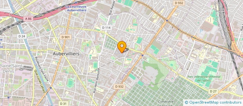 localisation de l'entreprise MONSIEUR NIDHAL SABBAH  AUBERVILLIERS