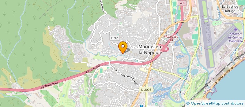 localisation de l'entreprise MONSIEUR NIEL BUHMANN  MANDELIEU-LA-NAPOULE