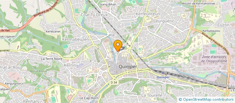 localisation de l'entreprise MONSIEUR NIEL VAN EESBEKE à QUIMPER