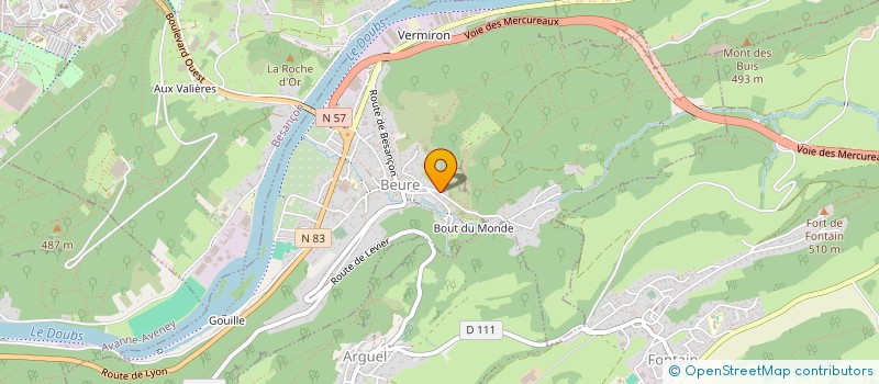 localisation de l'entreprise MONSIEUR NIELS LARIVIERE  BEURE