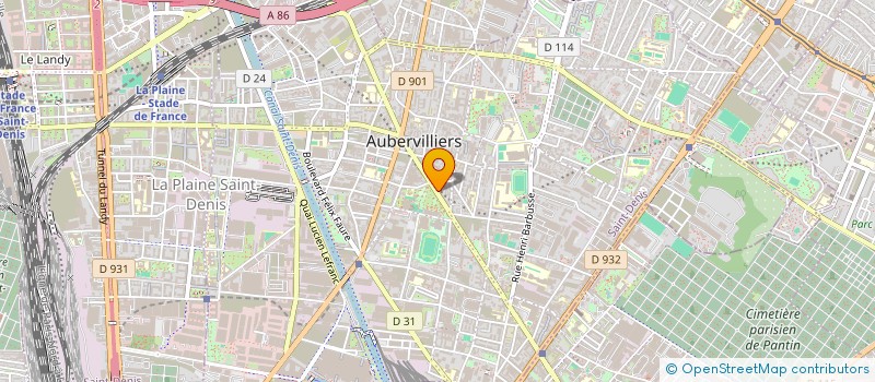 localisation de l'entreprise MONSIEUR NIFA MORI TOURE  AUBERVILLIERS