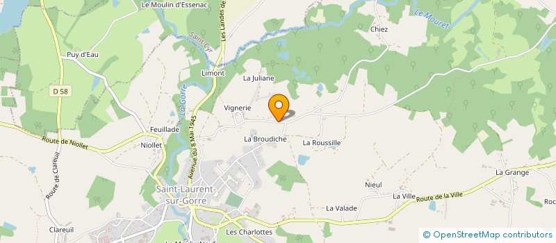 localisation de l'entreprise MONSIEUR NIGEL SMITH à SAINT-LAURENT-SUR-GORRE