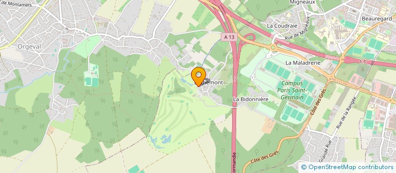 localisation de l'entreprise MONSIEUR NIGEL WIGGINS à POISSY