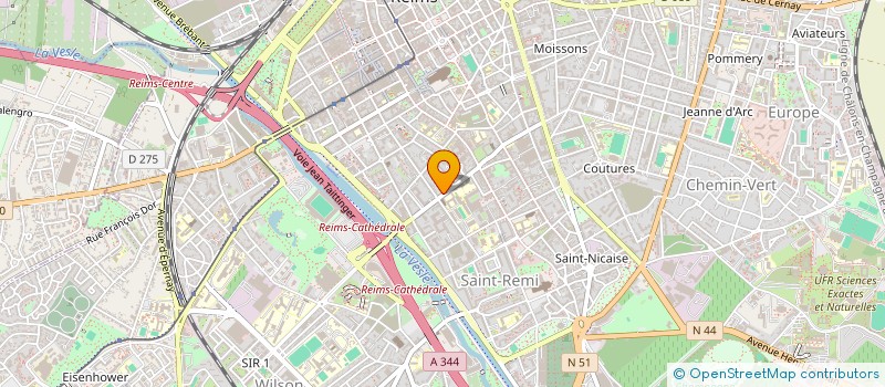 localisation de l'entreprise MONSIEUR NIHAD AJDARPASIC  REIMS