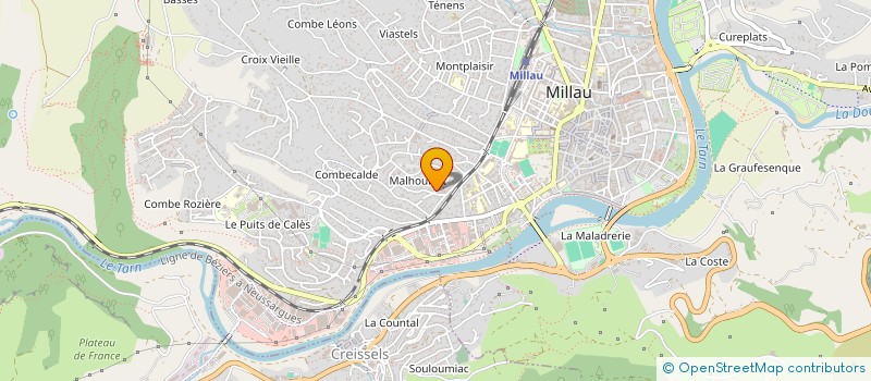 localisation de l'entreprise MONSIEUR NIKITA RESTA  MILLAU