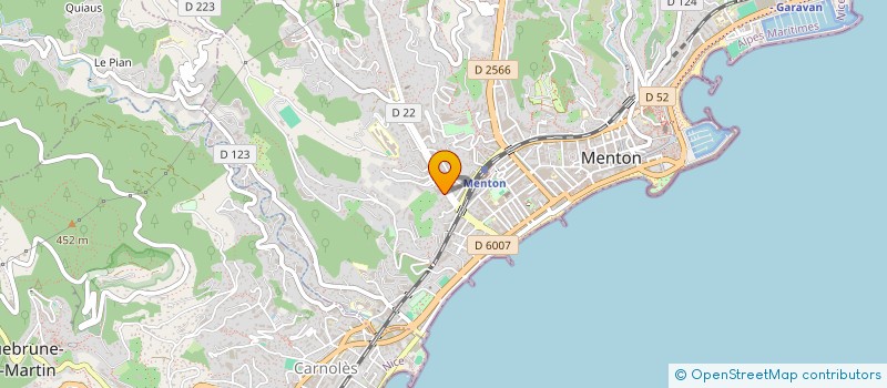 localisation de l'entreprise MONSIEUR NIKITA TOKMASHOV  MENTON