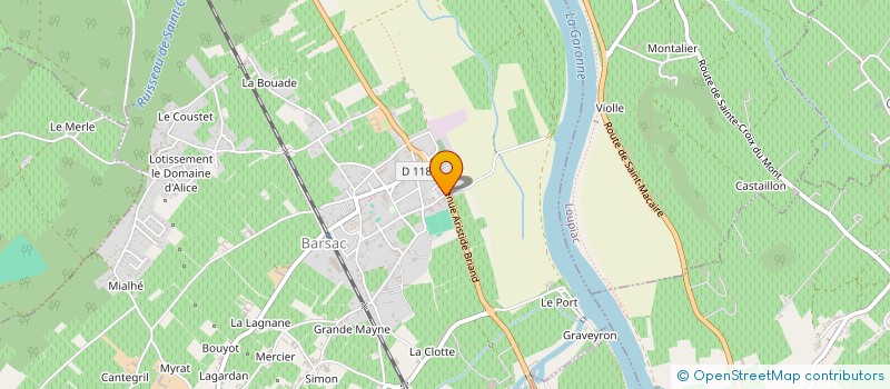 localisation de l'entreprise MONSIEUR NIKITA TOLSTOI  BARSAC