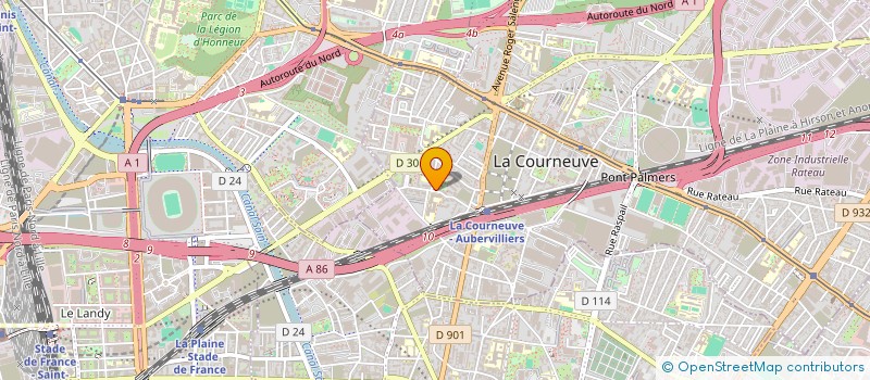 localisation de l'entreprise MONSIEUR NIKMOHAMED MAROUFKHEL à LA COURNEUVE