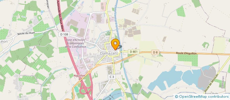 localisation de l'entreprise MONSIEUR NIKO GABARRE  DAMAZAN