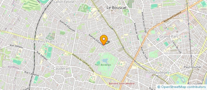 localisation de l'entreprise MONSIEUR NIKO SOURIGUES à LE BOUSCAT