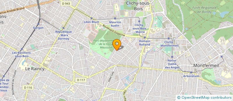 localisation de l'entreprise MONSIEUR NIL BERTHIER à CLICHY-SOUS-BOIS