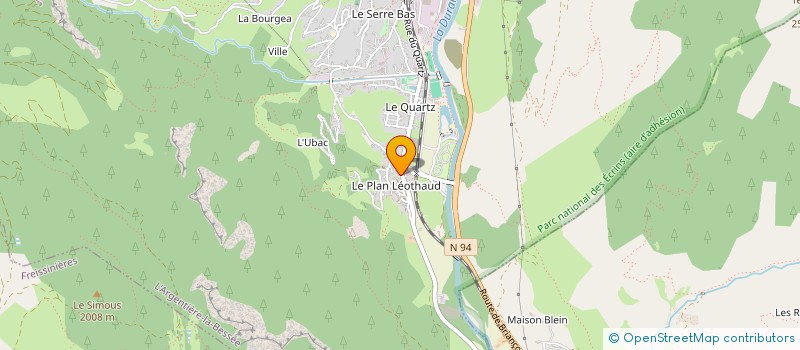localisation de l'entreprise MONSIEUR NIL BERTRAND à L'ARGENTIERE-LA-BESSEE